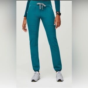 Figs Pacific Blue Venice - Tall Slim Jogger Scrub Pants- Size Large Tall